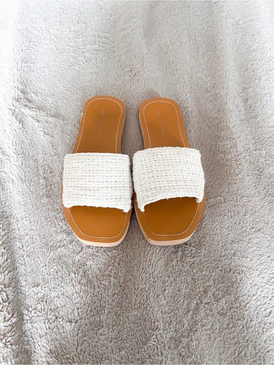 American Eagle Outfitters Shoes - American Eagle White Woven Slides